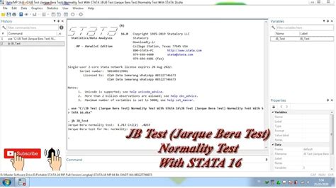 jarque bera test stata